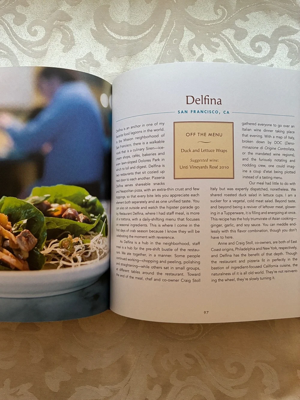Off the Menu: Staff Meals from America’s Top Restaurants Hardcover Cookbook